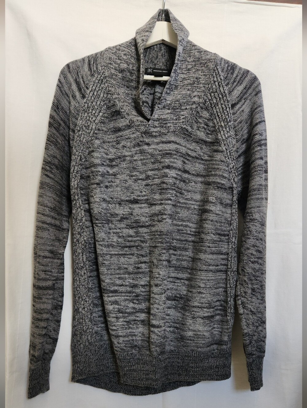 INC International Concepts Men's Gray Marled Turtleneck Sweater